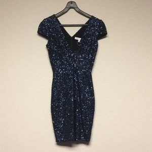 Zoe Sequins body con dress